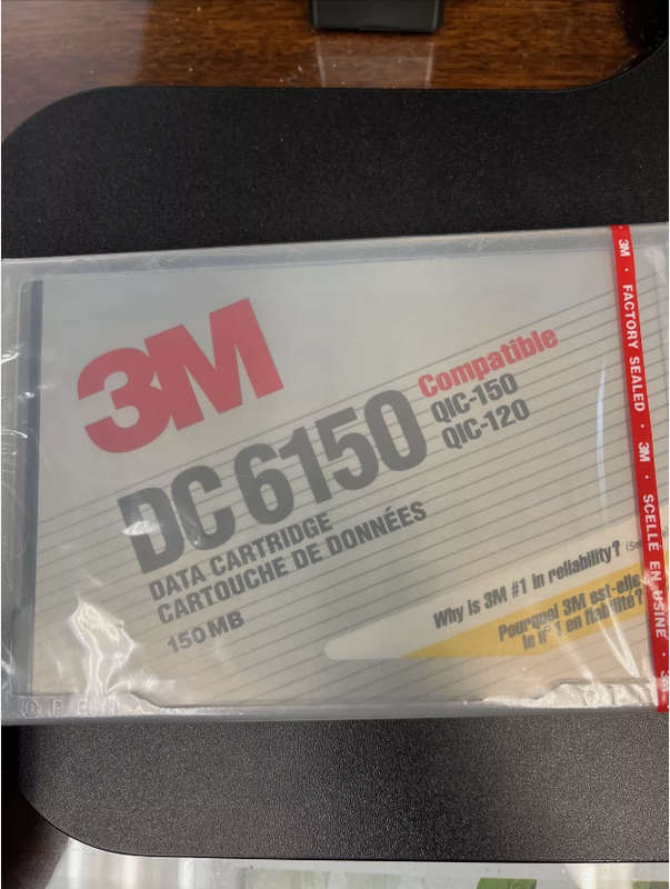 3M DC6150 *New Data Cartridge 150MB Capacity Works With QIC-150 & QIC-120 Drives