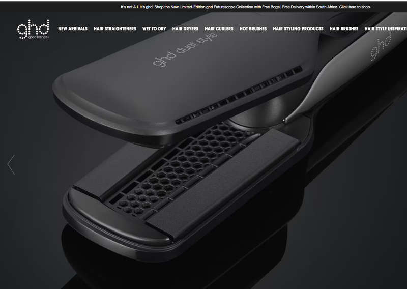 GHD DUET STYLE HOT AIR STYLER IN BLACK- With Silicon cover. Warranty