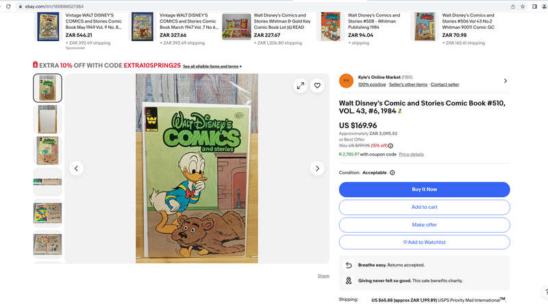 Walt Disney's Comics and Stories # 510 Whitman