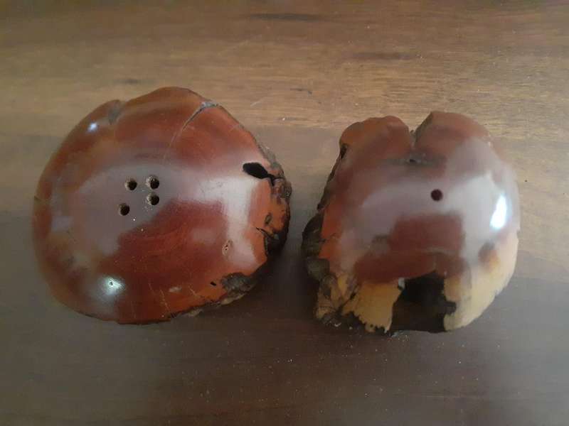 Reclaimed Railway Sleeperwood Salt & Pepper Cellar Set