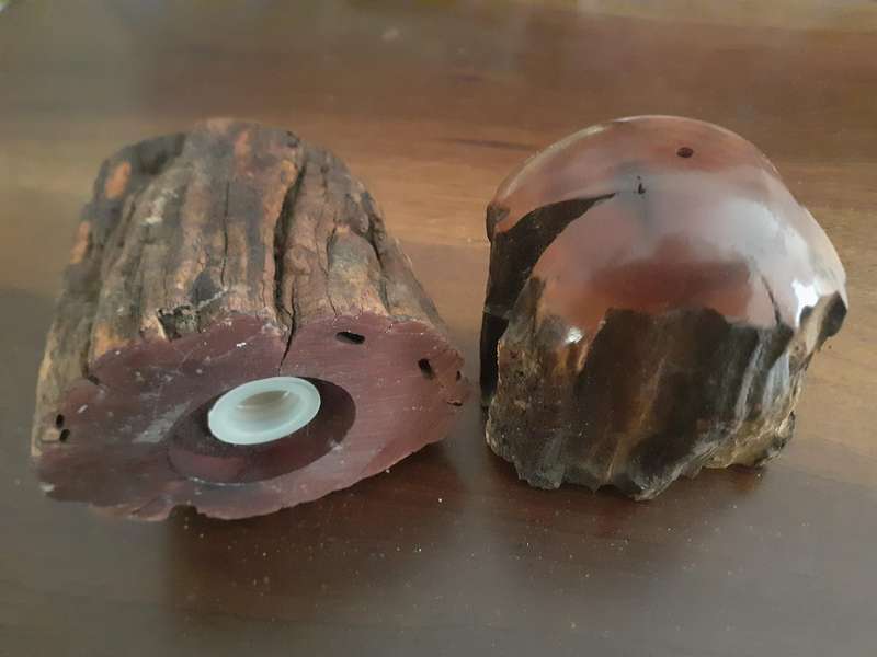 Reclaimed Railway Sleeperwood Salt & Pepper Cellar Set