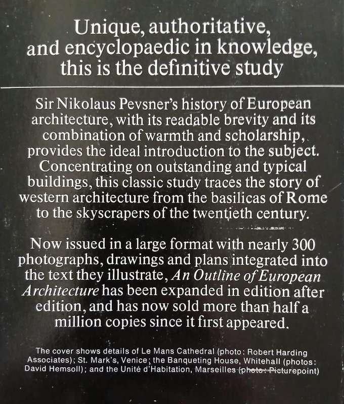 An Outline of European Architecture ~ Nikolaus Pevsner