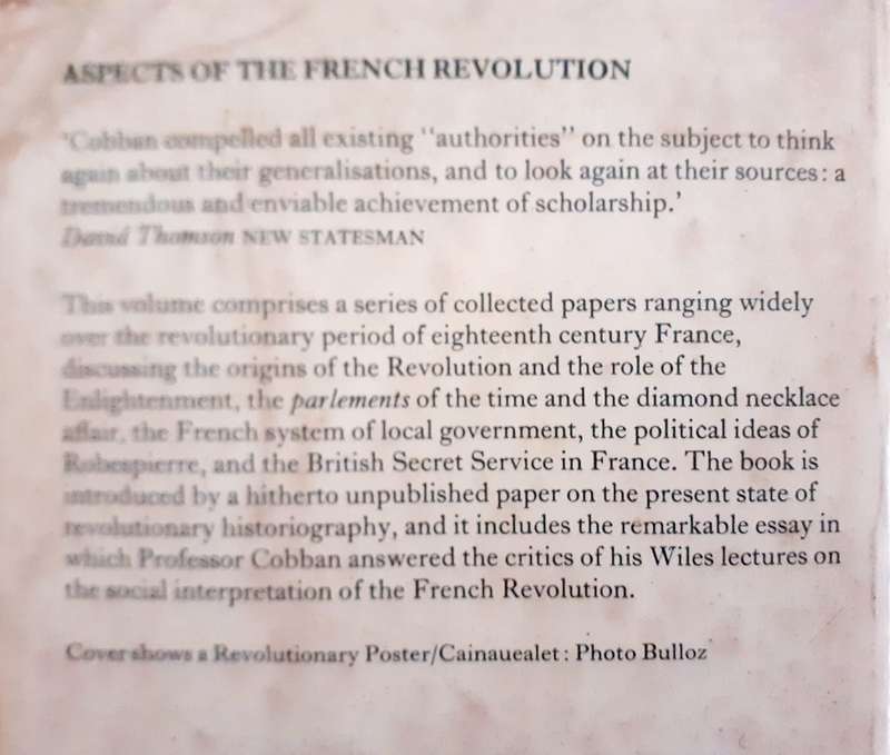 Aspects of the French Revolution ~ Alfred Cobban