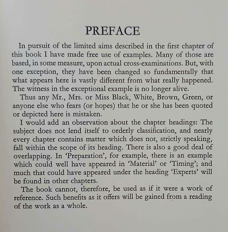 Cross-Examination - a practical handbook ~ G Colman