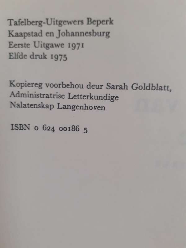 Die Erwe van ons Vaad're ~ C J Langenhoven