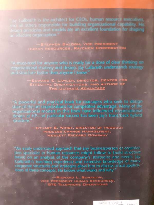 Designing Organizations ~ Jay R Galbraith