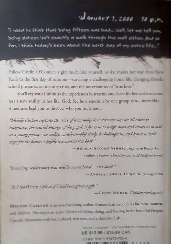 Diary of a Teenage Girl - Becoming Me ~ Melody Carlson