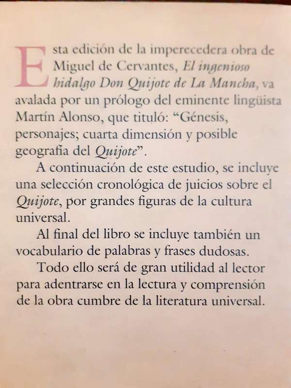 Don Quijote de La Mancha ~ Miguel de Cervantes Saavedra
