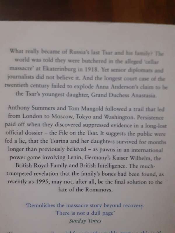 The File on the Tsar ~ Summers / Mangold