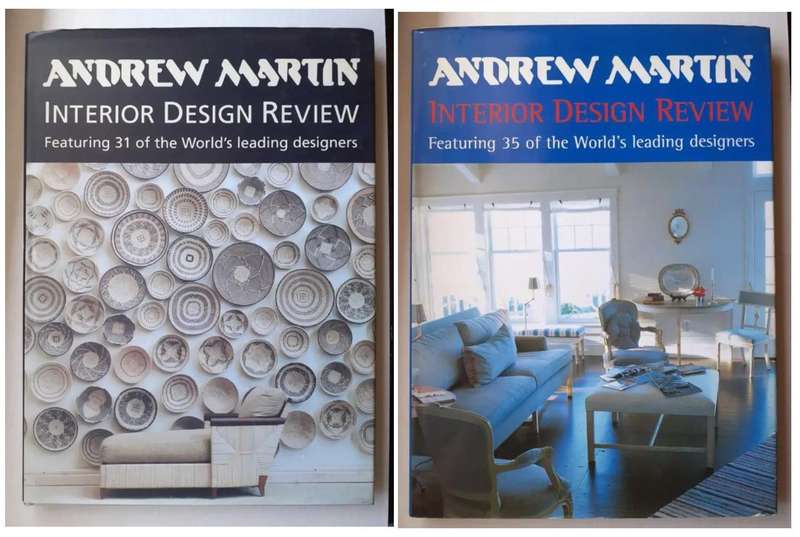 Two INTERIOR DESIGN REVIEW books ~ Andrew Martin