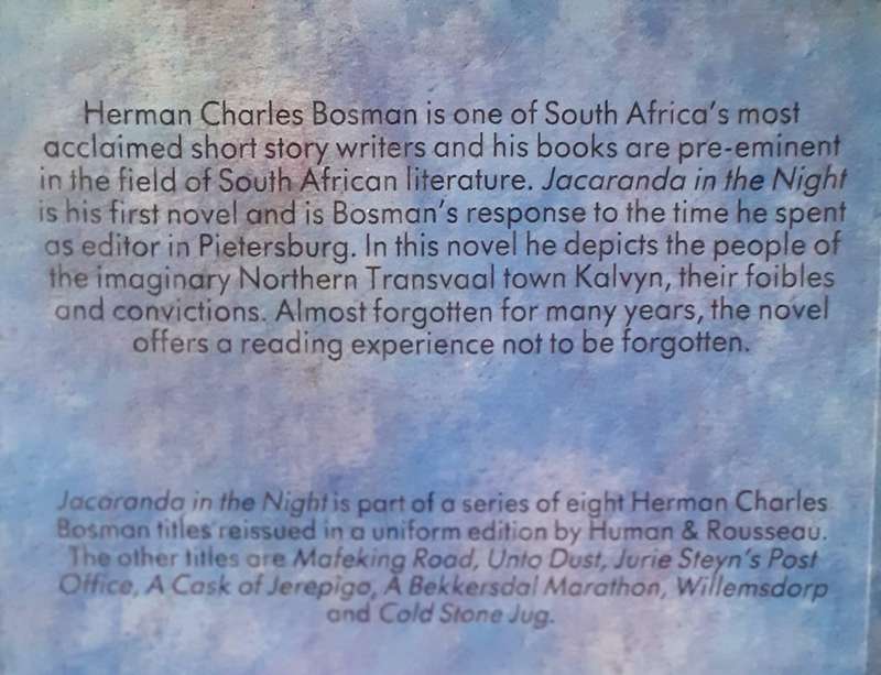 Jacaranda in the Night ~ Herman Charles Bosman