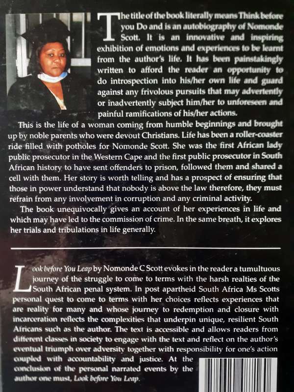 Look Before You Leap ~ Nomonde C Scott