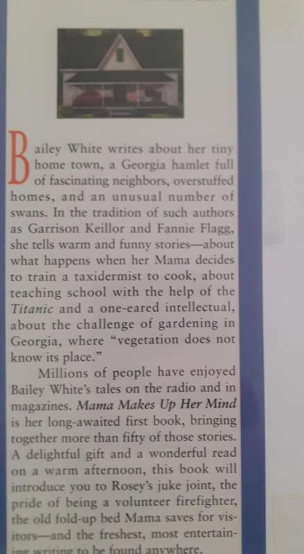 Mama Makes up her Mind ~ Bailey White