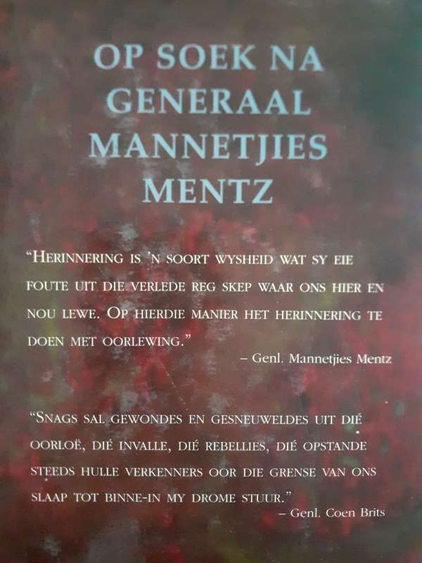 Op Soek na Generaal Mannetjies Mentz ~ Christoffel Coetzee