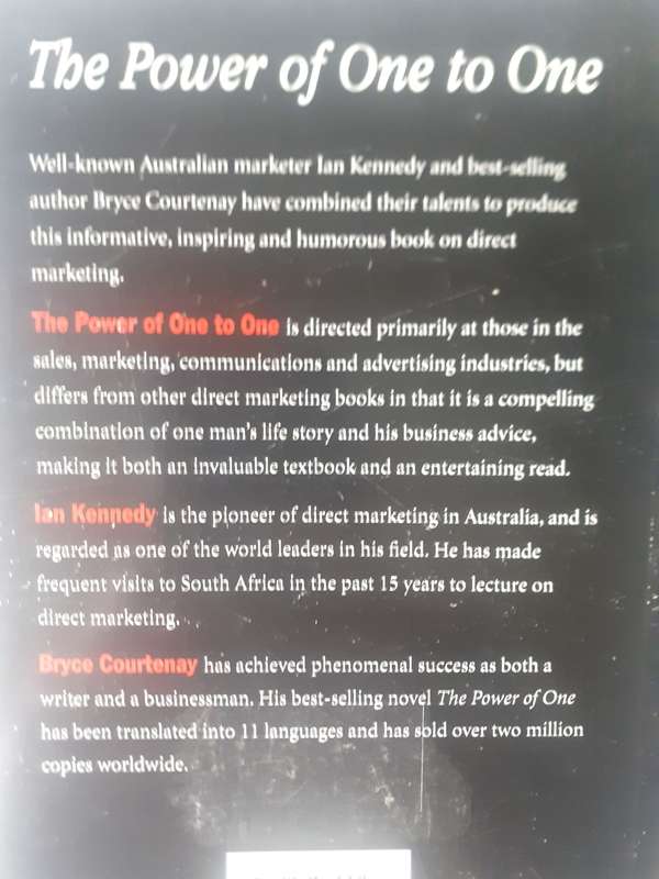 The Power of One to One ~ Kennedy / Courtenay