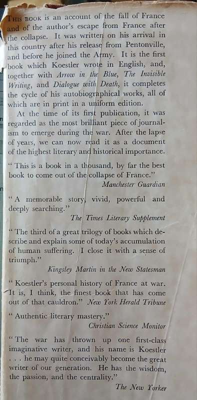 Scum of the Earth ~ Arthur Koestler