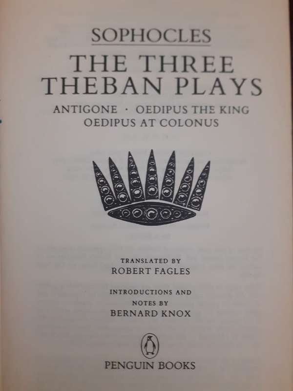 The Three Theban Plays ~ Sophocles