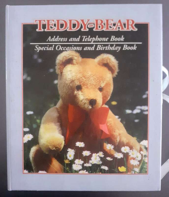 Teddy-Bear set of 2 gift books - Address / Telephone nrs & Special Occasions / Birthdays