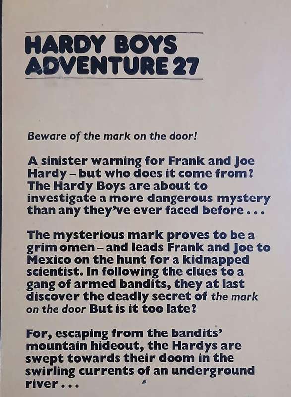 THE HARDY BOYS (2 books) The Mark on the Door & The Secret of the Old Mill ~ Franklin W Dixon
