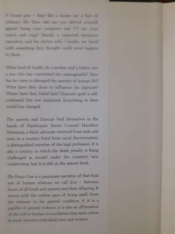The House Gun ~ Nadine Gordimer