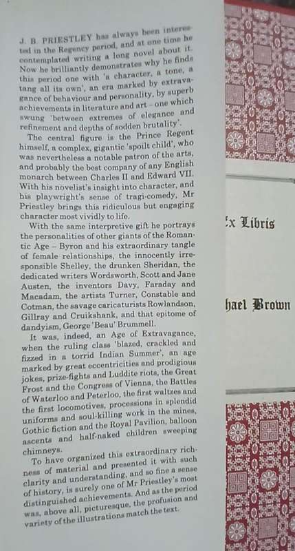 The Prince of Pleasure and his Regency ~ J B Priestley