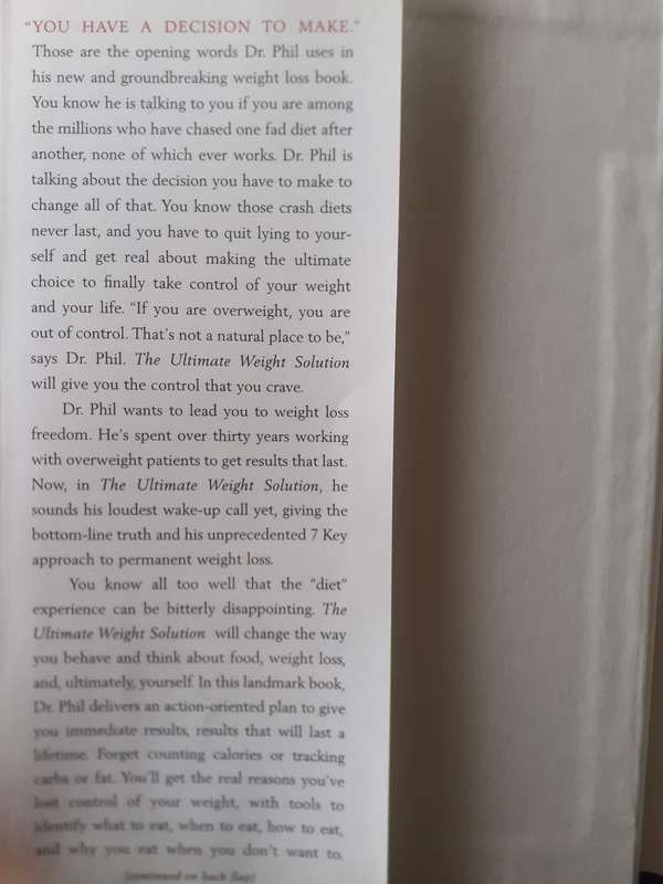 The Ultimate Weight Solution ~ Dr Phil McGraw