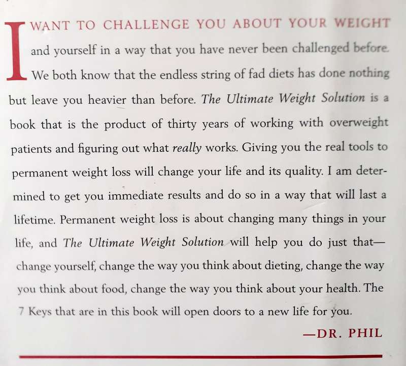 The Ultimate Weight Solution ~ Dr Phil McGraw