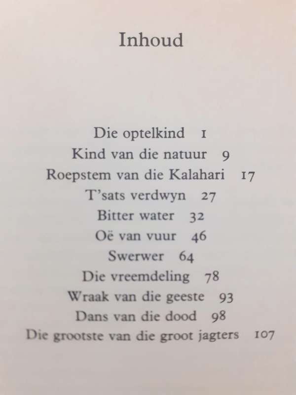 T'sats van die Kalahari ~ Willem D Kotze