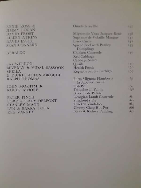 The White Elephant Celebrity Cookbook ~ compiled by Stella Richman