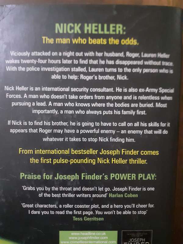 Vanished ~ Joseph Finder