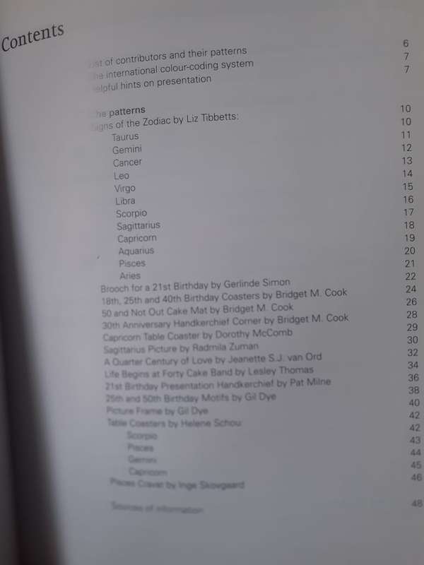 Birthdays & Birth Signs in Lace ~ edited by Bridget M Cook