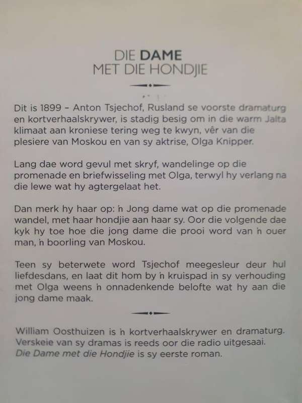 Die Dame met die Hondjie ~ William Oosthuizen