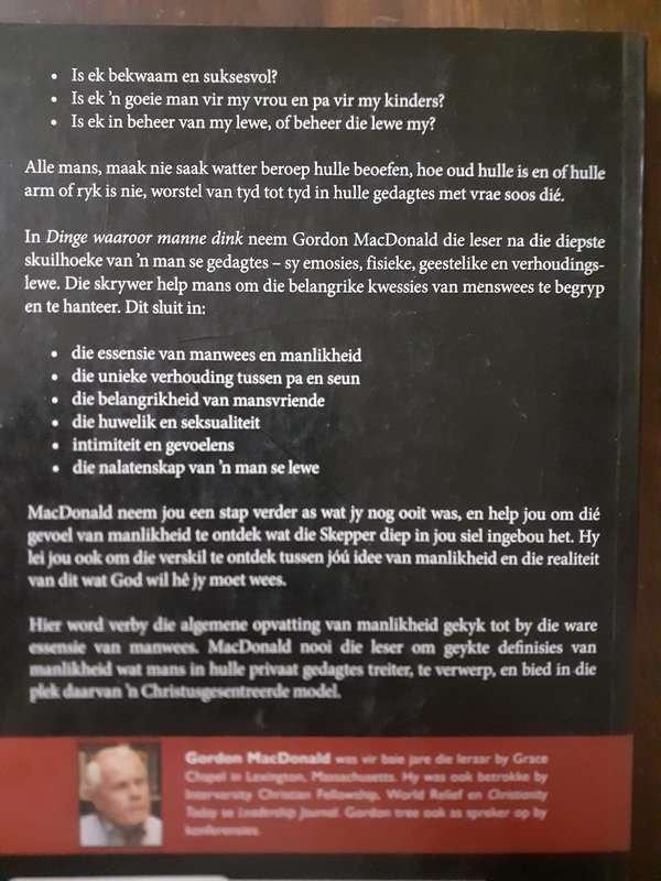 Dinge Waaroor Manne Dink ~ Gordon MacDonald