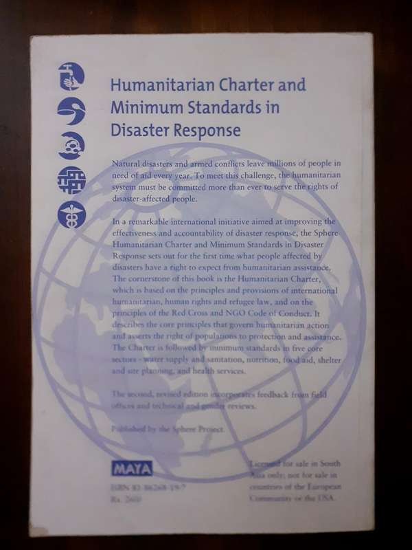 Humanitarian Charter and Minimum Standards in Disaster Response ~ The Sphere Project