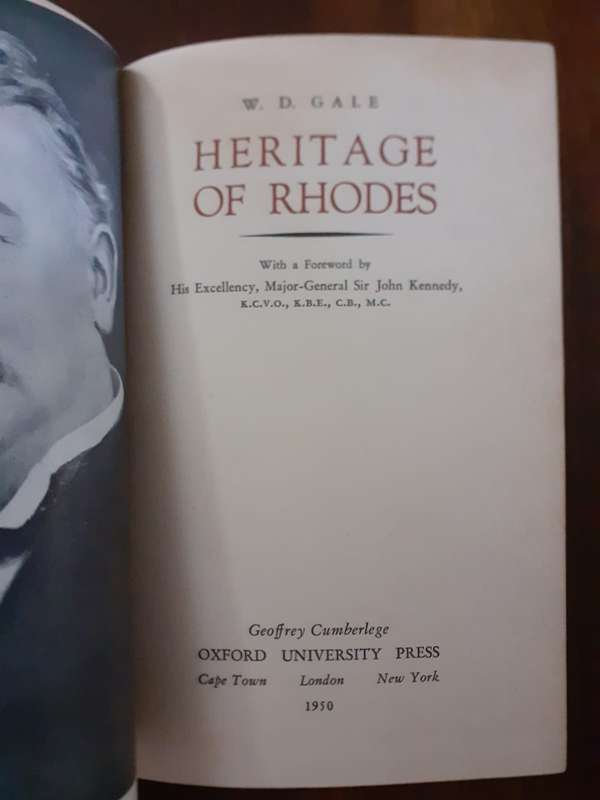 Heritage of Rhodes ~ W D Gale