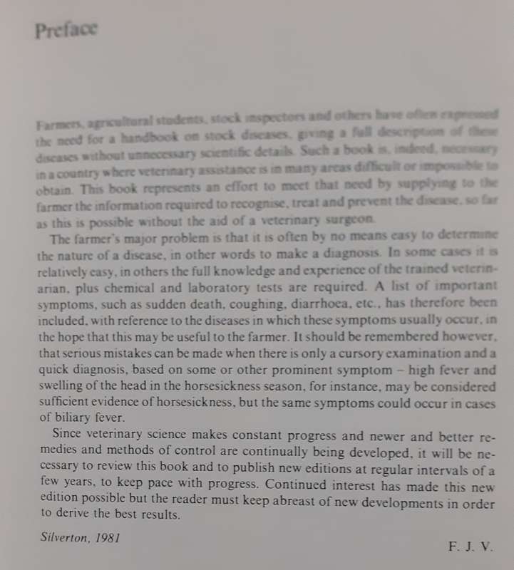 Handbook on Stock Diseases ~ Monnig / Veldman