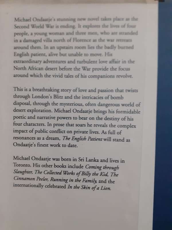 The English Patient ~ Michael Ondaatje