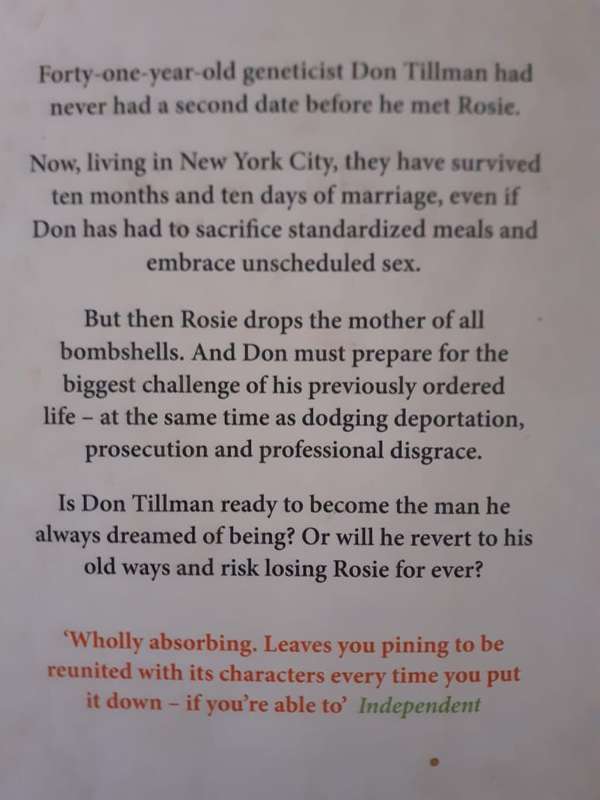 The Rosie Effect ~ Graeme Simsion