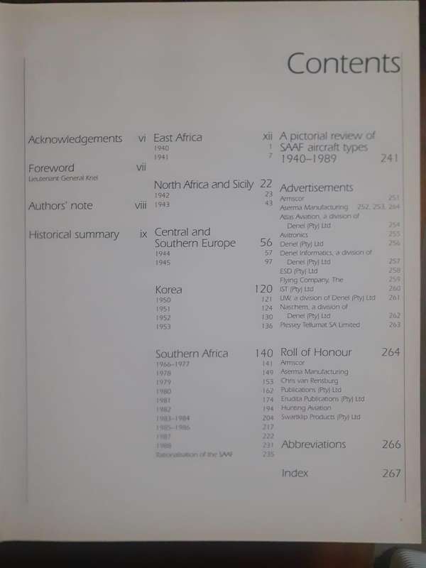 The South African Air Force at War ~ Martin Louw / Stefaan Bouwer