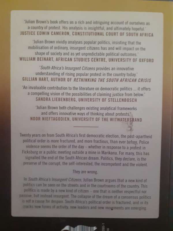 South Africa's Insurgent Citizens ~ Julian Brown