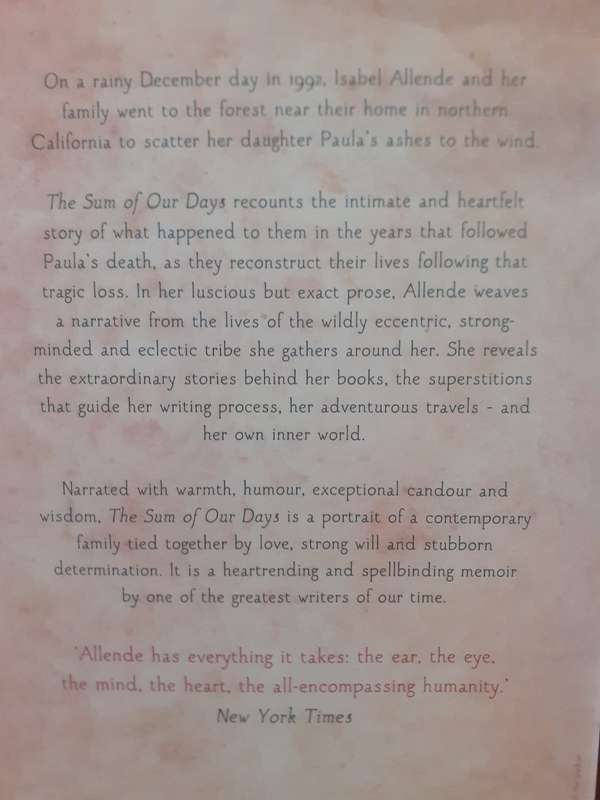 The Sum of Our Days ~ Isabel Allende