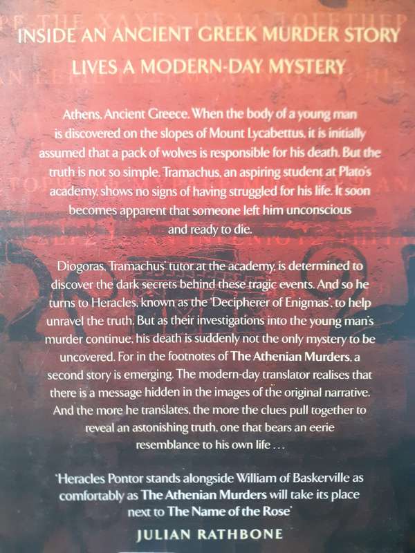 The Athenian Murders ~ Jose Carlos Somoza