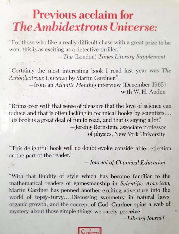 The Ambidextrous Universe ~ Martin Gardner