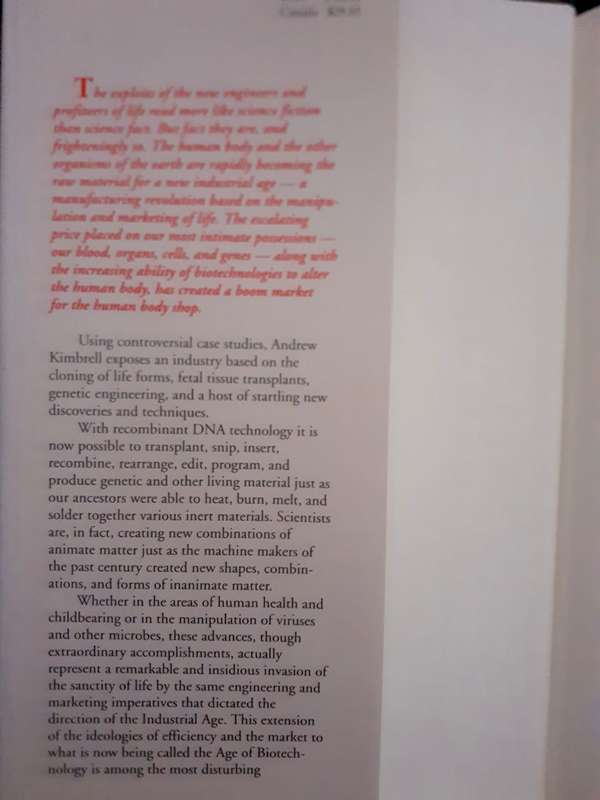 The Human Body Shop ~ Andrew Kimbrell