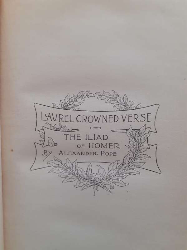 The Iliad of Homer ~ translated by Alexander Pope