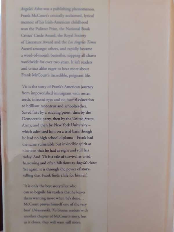 'Tis ~ Frank McCourt