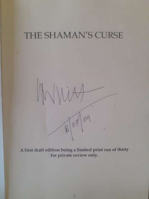 (signed) The Shamans Curse ~ Brian Wright