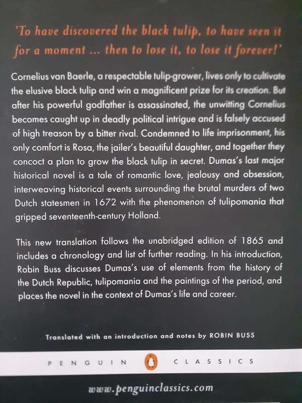 The Black Tulip ~ Alexandre Dumas