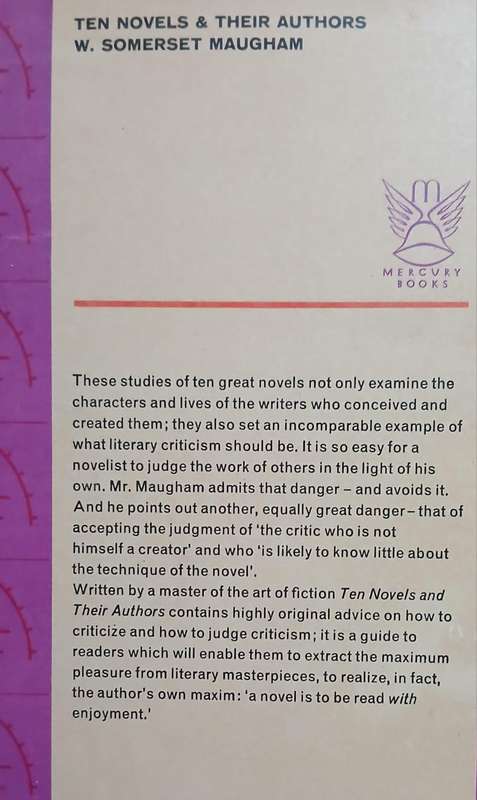 10 Novels & Their Authors ~ W Somerset Maugham