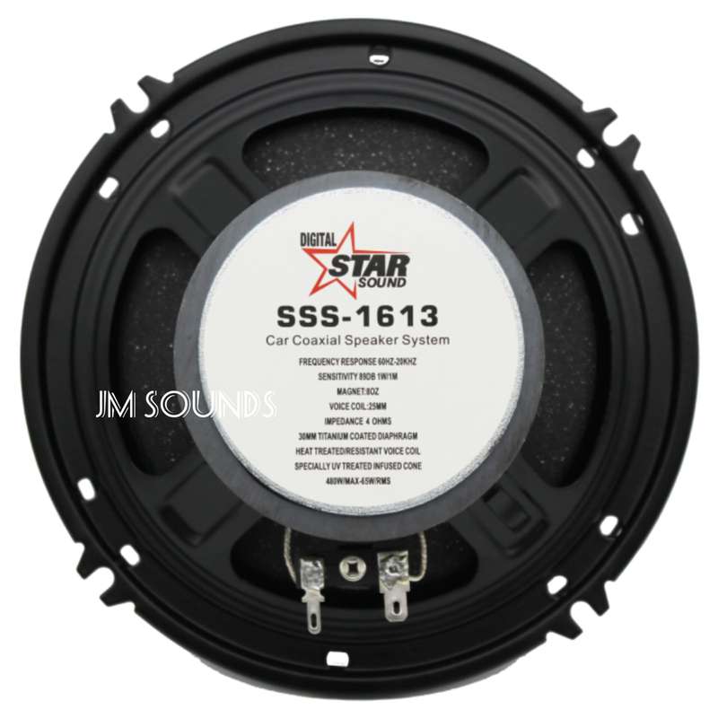 STARSOUND SSS-1613 6.5inch Co-Axial 2 way Speakers